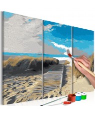 Pasidaryk pats  paveikslas ant drobės  Beach (Blue Sky)
