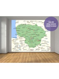 Fototapetai - Lietuvos žemėlapis