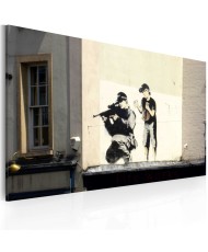 Paveikslas  Sniper and boy (Banksy)