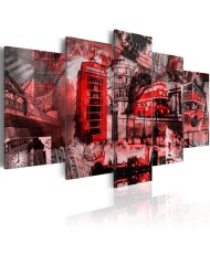 Paveikslas  London collage  5 pieces