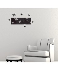 Sieninis laikrodis "Skrajojantys drugeliai. Horizontalus"