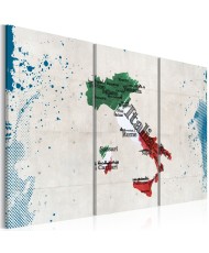Paveikslas  Map of Italy  triptych