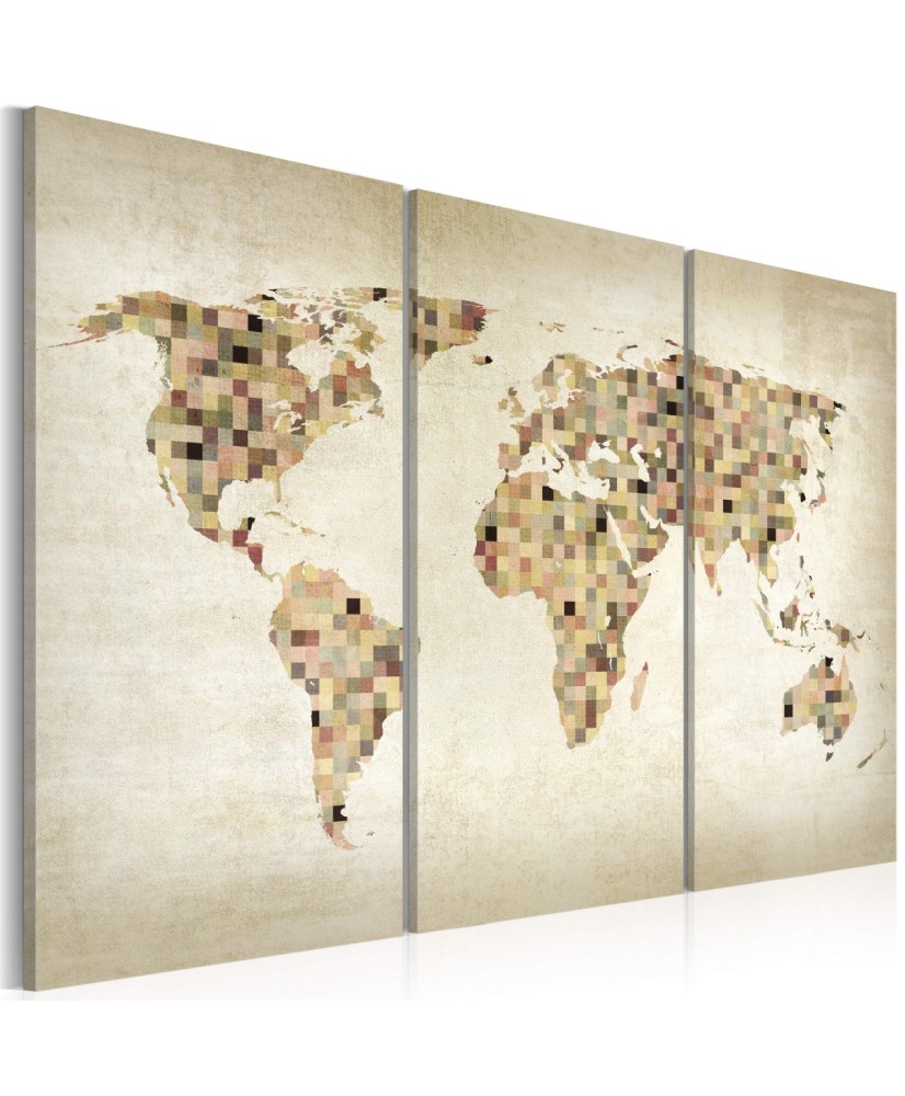 Paveikslas  Beige shades of the World  triptych