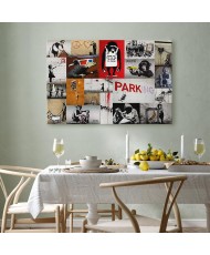 Paveikslas Banksy koliažas