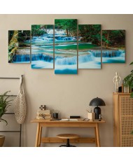 Paveikslas Mėlynas krioklys Kanchanaburi, Thailand