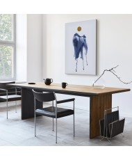 Paveikslas Miškas akvarele - mėlyno atspalvio peizažas