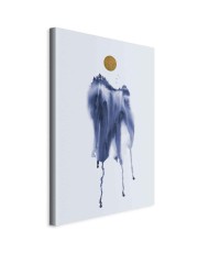 Paveikslas Miškas akvarele - mėlyno atspalvio peizažas