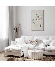 Paveikslas Skaitmeniniai spalvingi žiedai. Minimalizmas