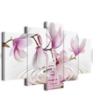 Paveikslas Rožinės magnolijos virš vandens