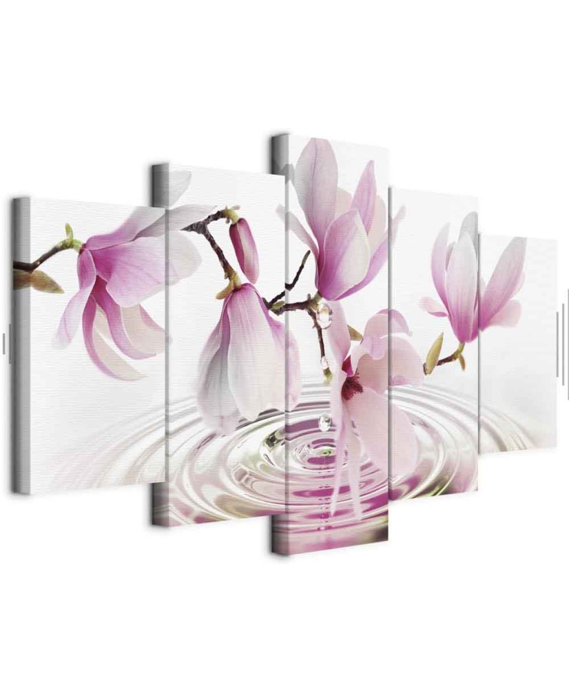 Paveikslas Rožinės magnolijos virš vandens