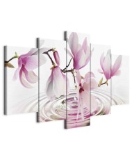 Paveikslas Rožinės magnolijos virš vandens