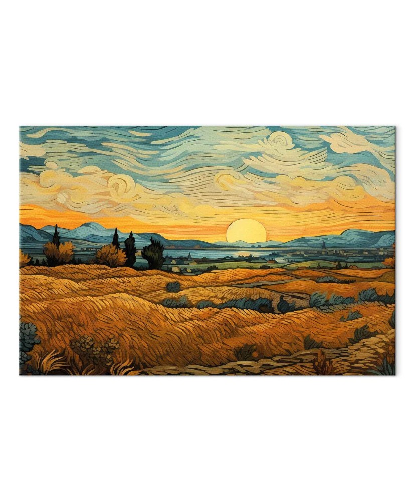 Paveikslas Impresionistinis laukų peizažas