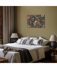 Paveikslas Gėlės, paukščiai ir drugeliai