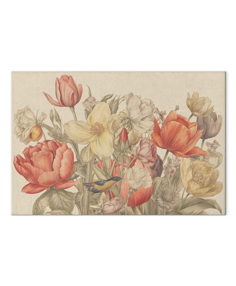 Paveikslas Gėlių puokštė šviesiame fone