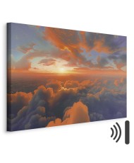 Paveikslas Aušros dangus debesyse