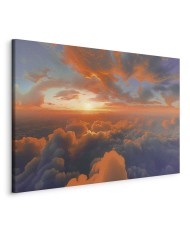 Paveikslas Aušros dangus debesyse