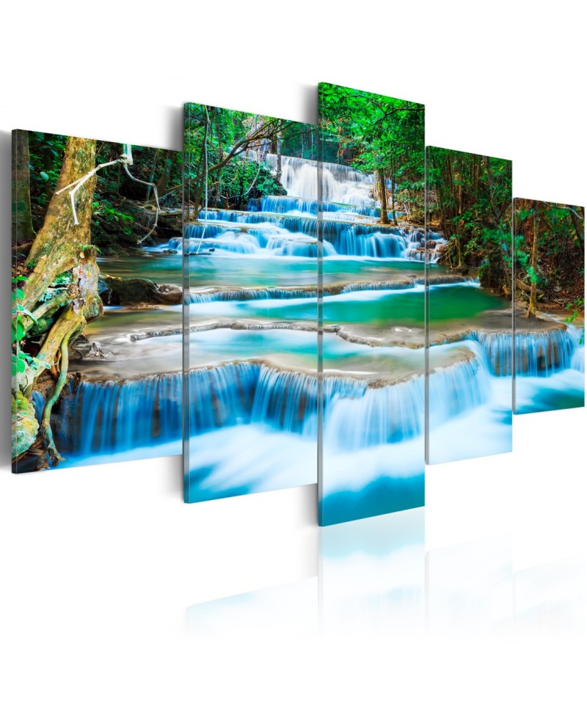 Paveikslas  Blue Waterfall in Kanchanaburi, Thailand