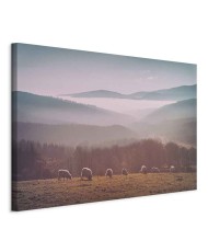 Paveikslas Avys kalnų peizaže