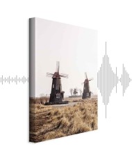 Paveikslas Medinis vėjo malūnas