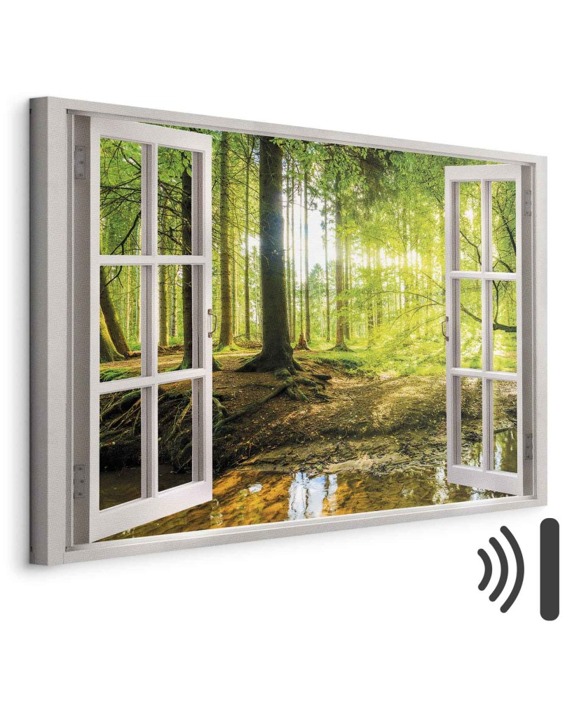 Paveikslas Langas į mišką