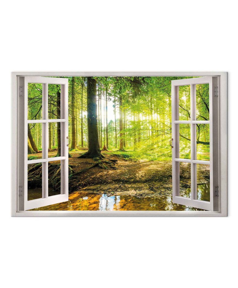 Paveikslas Langas į mišką