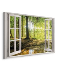 Paveikslas Langas į mišką