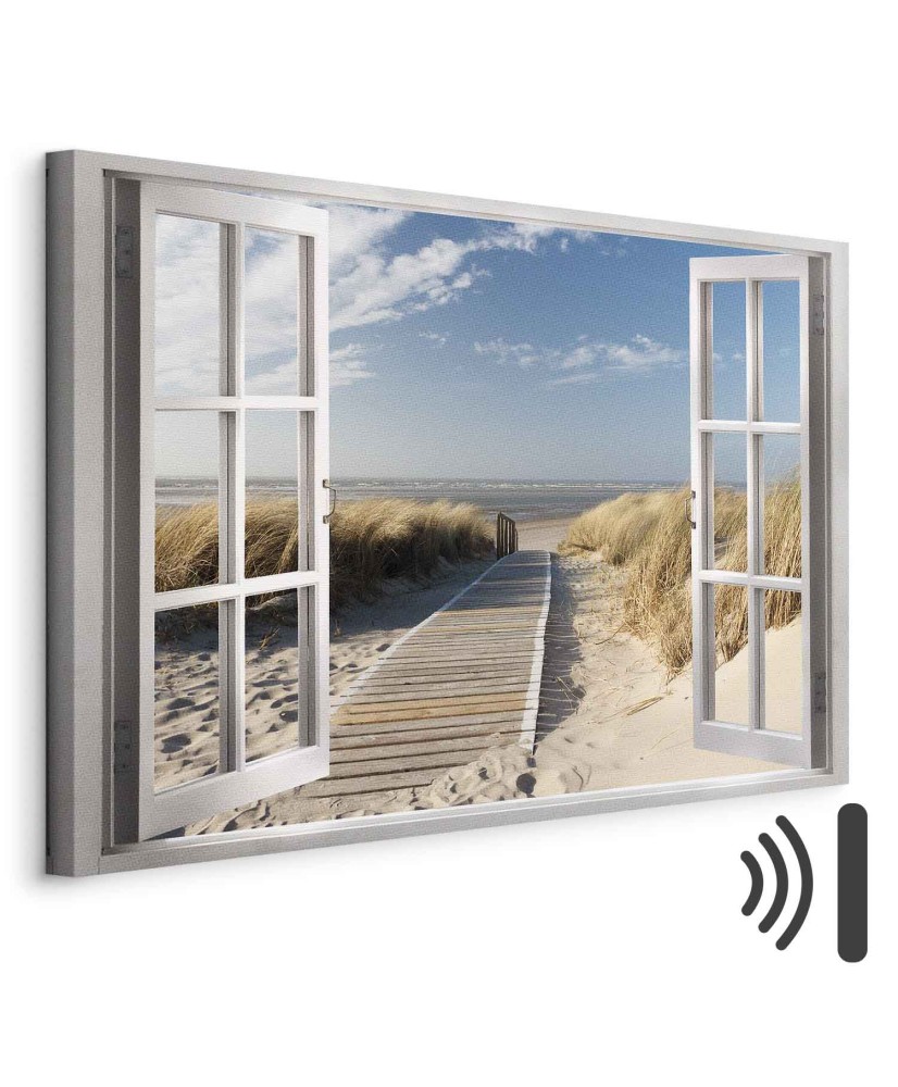 Paveikslas Langas į paplūdimį