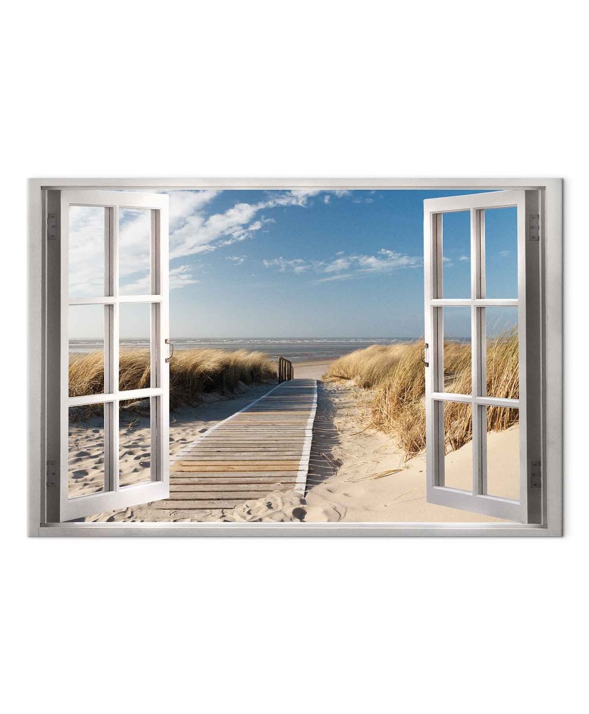 Paveikslas Langas į paplūdimį