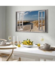 Paveikslas Langas į paplūdimį