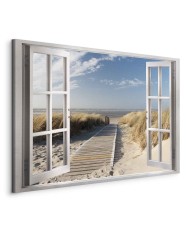 Paveikslas Langas į paplūdimį