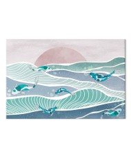 Paveikslas Žuvys bangose