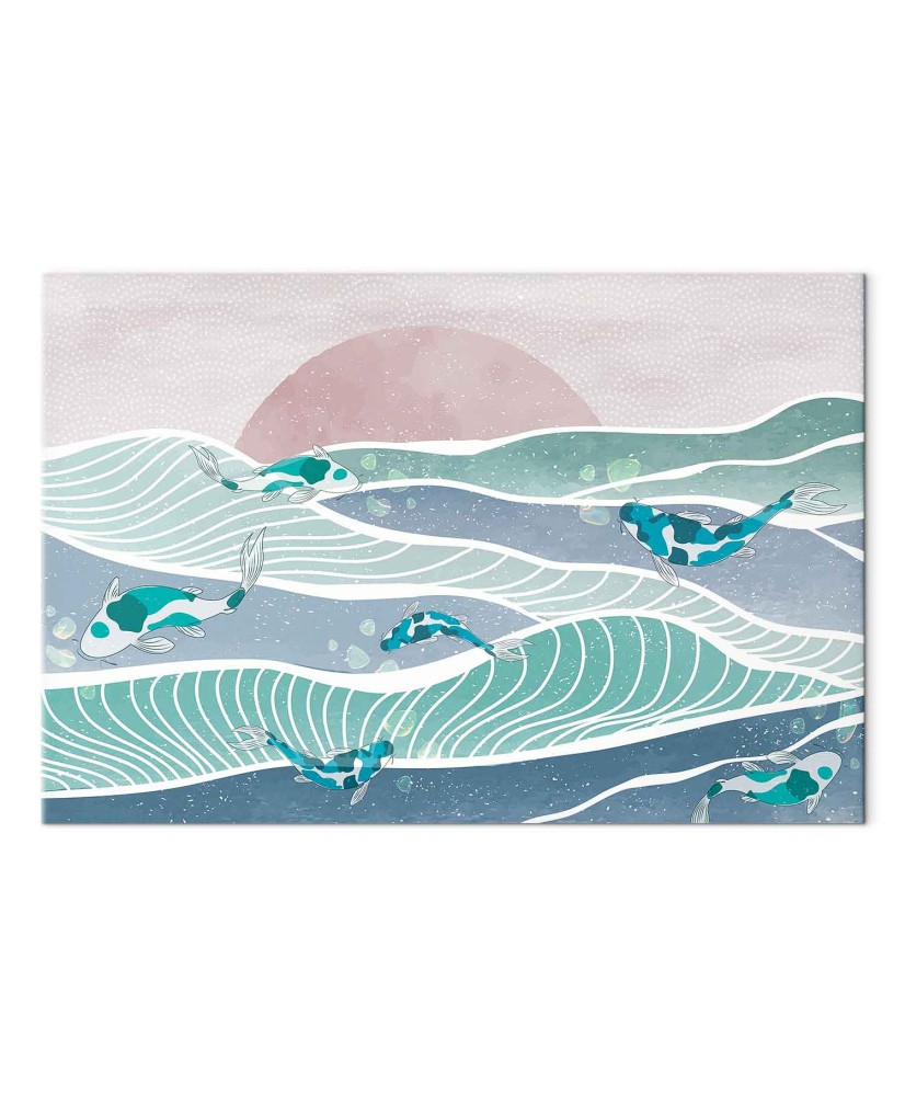 Paveikslas Žuvys bangose