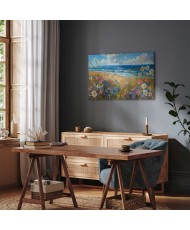 Paveikslas Jūros peizažas su laukinėmis gėlėmis