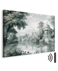 Paveikslas Parko ir ežero peizažas