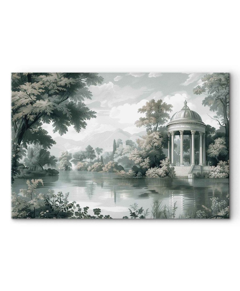 Paveikslas Parko ir ežero peizažas