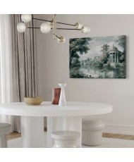 Paveikslas Parko ir ežero peizažas