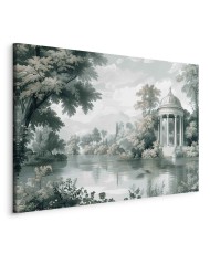 Paveikslas Parko ir ežero peizažas