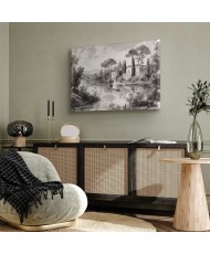 Paveikslas Retro ežero peizažas