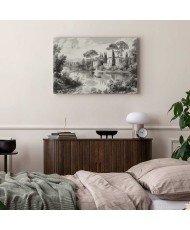 Paveikslas Retro ežero peizažas