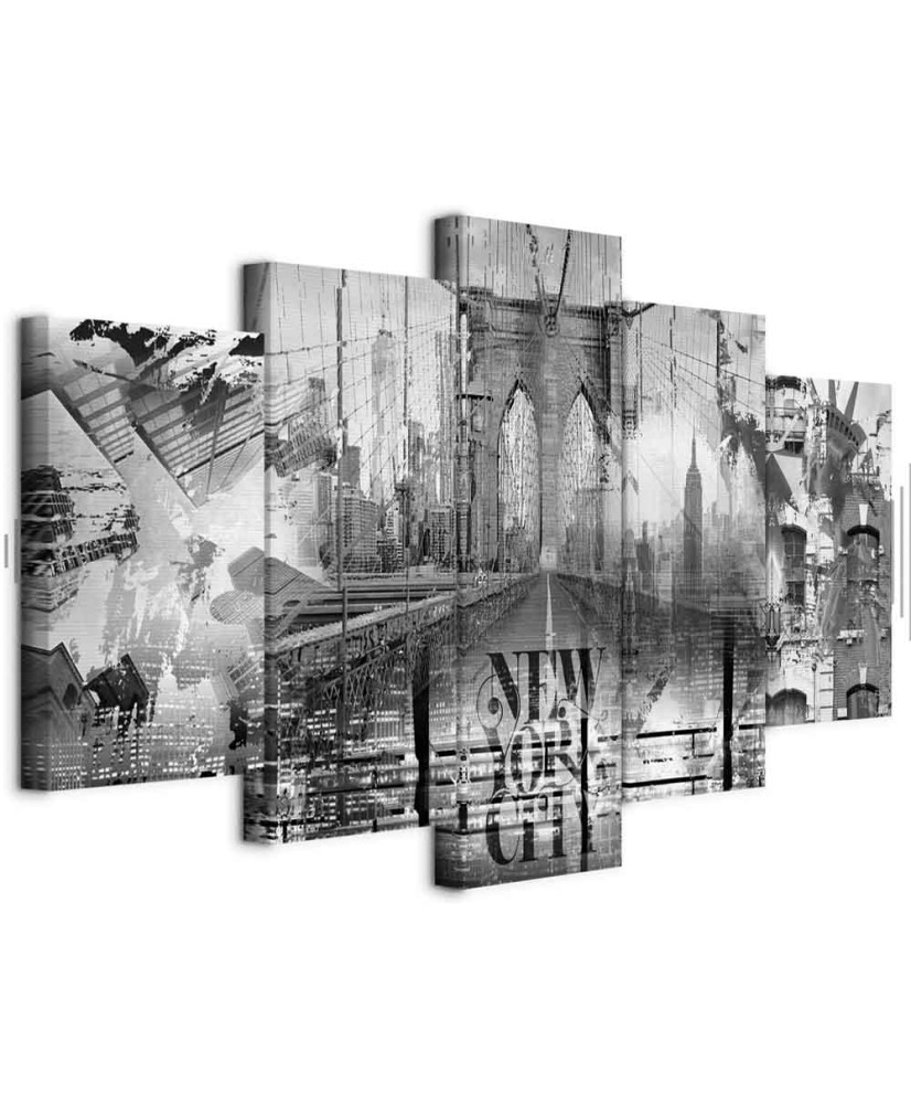 Paveikslas Niujorko koliažas