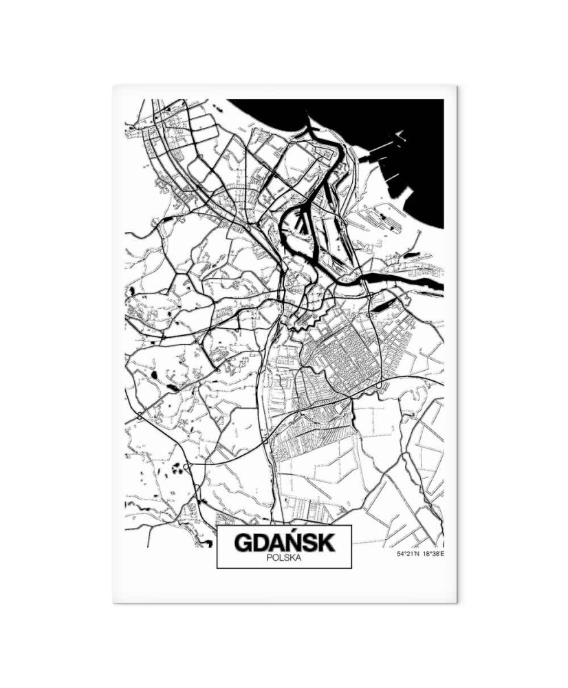 Paveikslas Gdansko miesto planas