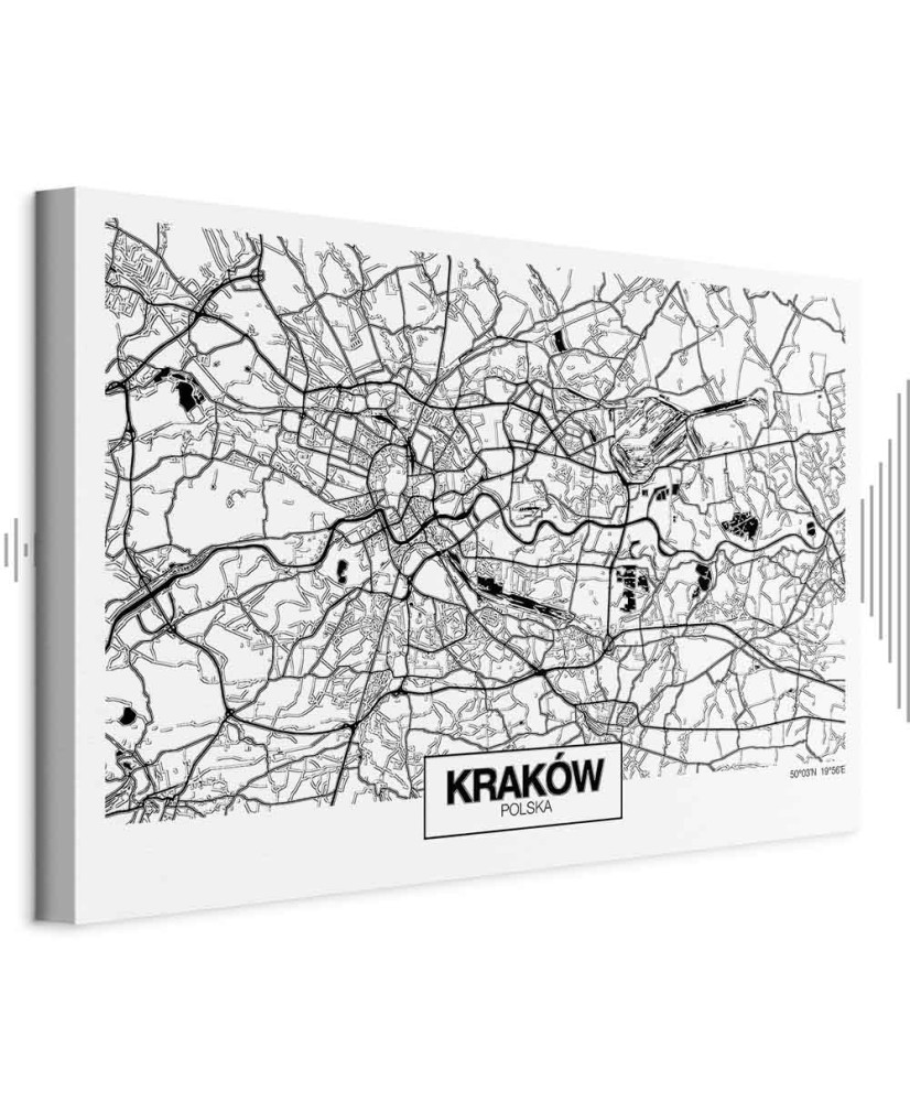 Paveikslas Krokuvos miesto planas