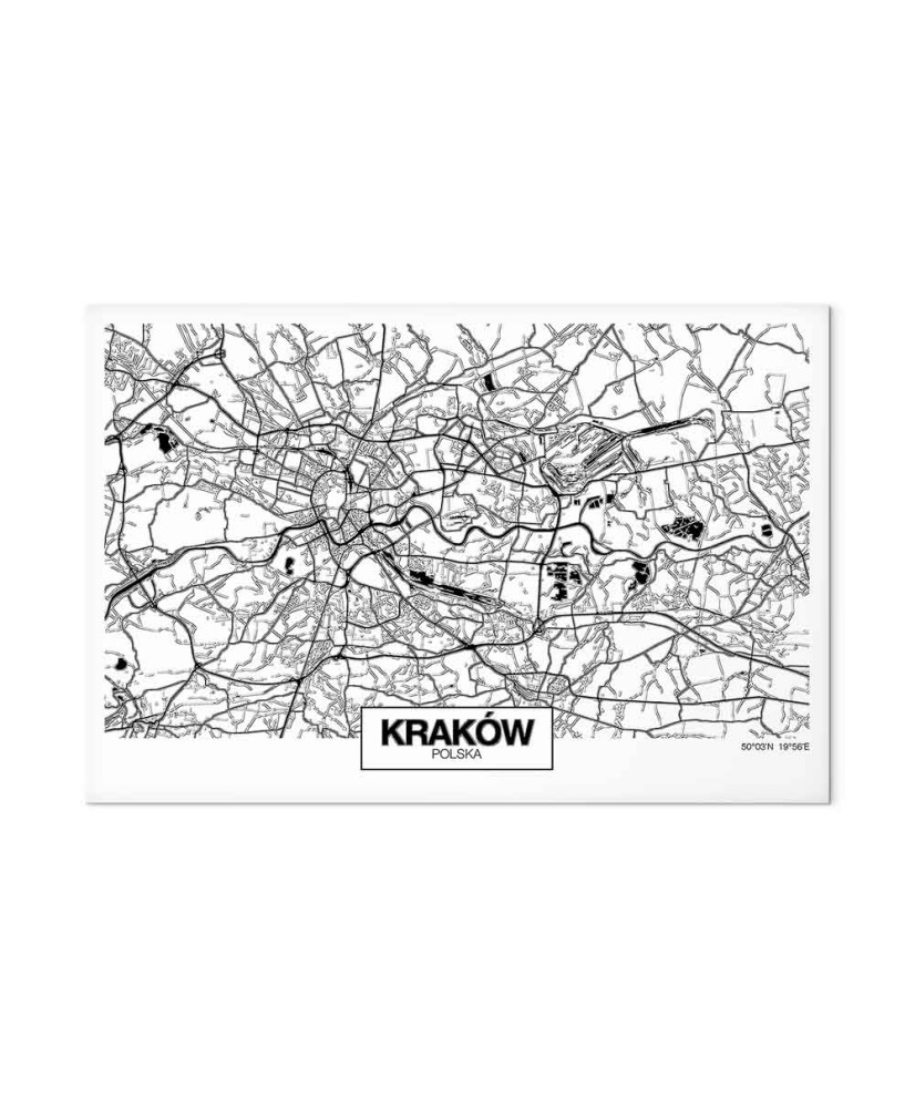 Paveikslas Krokuvos miesto planas