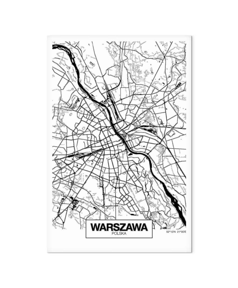Paveikslas Varšuvos miesto planas