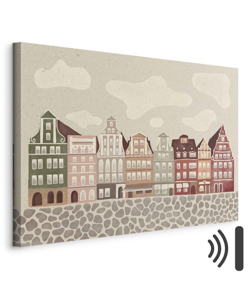 Paveikslas Spalvinga miesto aikštė