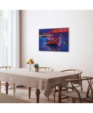 Paveikslas Naktinis ežero peizažas