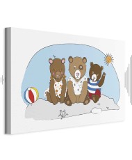 Paveikslas Meškiukai paplūdimyje