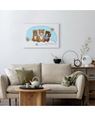 Paveikslas Meškiukai paplūdimyje