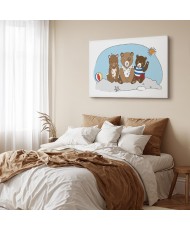 Paveikslas Meškiukai paplūdimyje