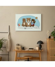 Paveikslas Meškiukai paplūdimyje